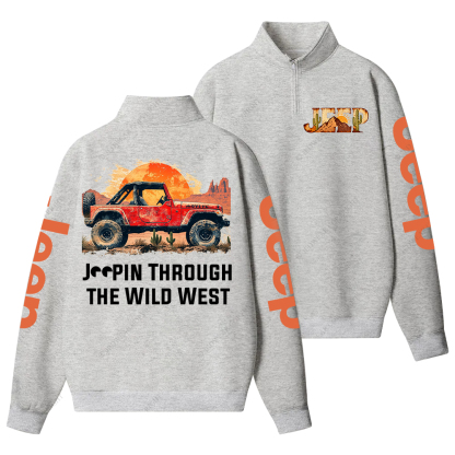 Through The Wild West Jp Half-Zip Jacket Sweatshirt