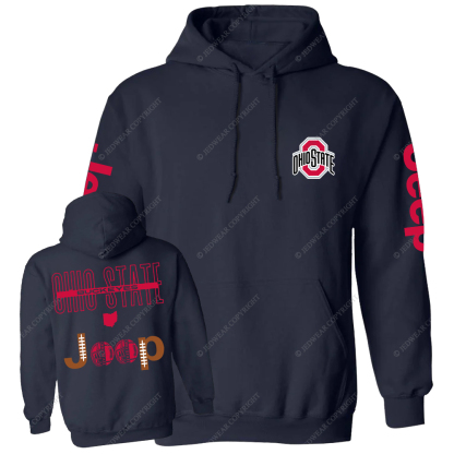 Buckeyes The Ohio State University Football Jp Casual Hoodie