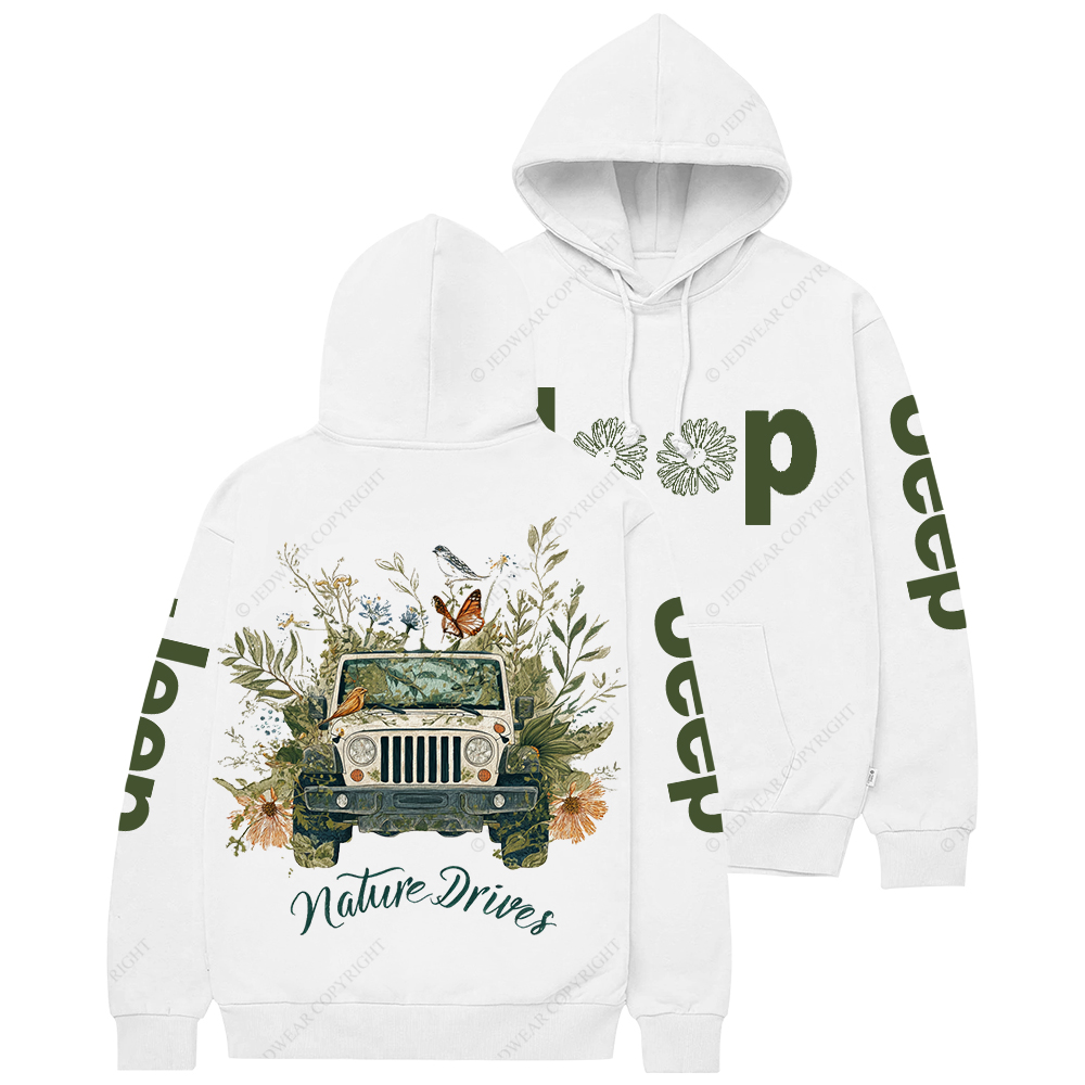 Nature Drives Flower Jp Casual Hoodie