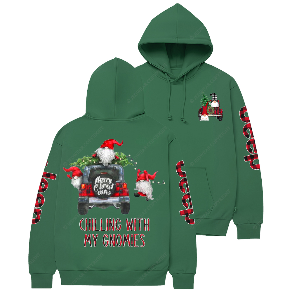 Chilling With My Gnomies Christmas Jp Casual Hoodie