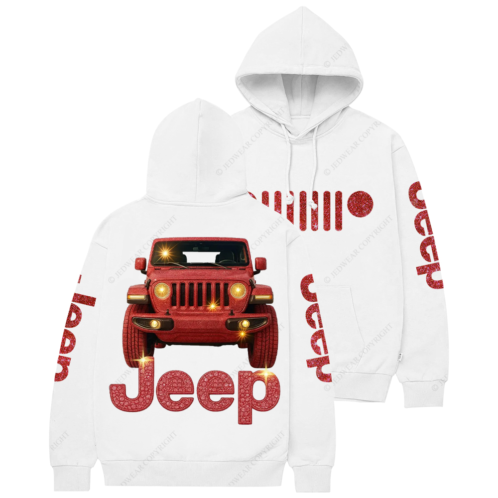 Red Bling Car Jp Casual Hoodie