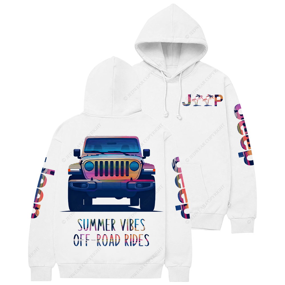Summer Vibes Off-Road Rides Jp Casual Hoodie