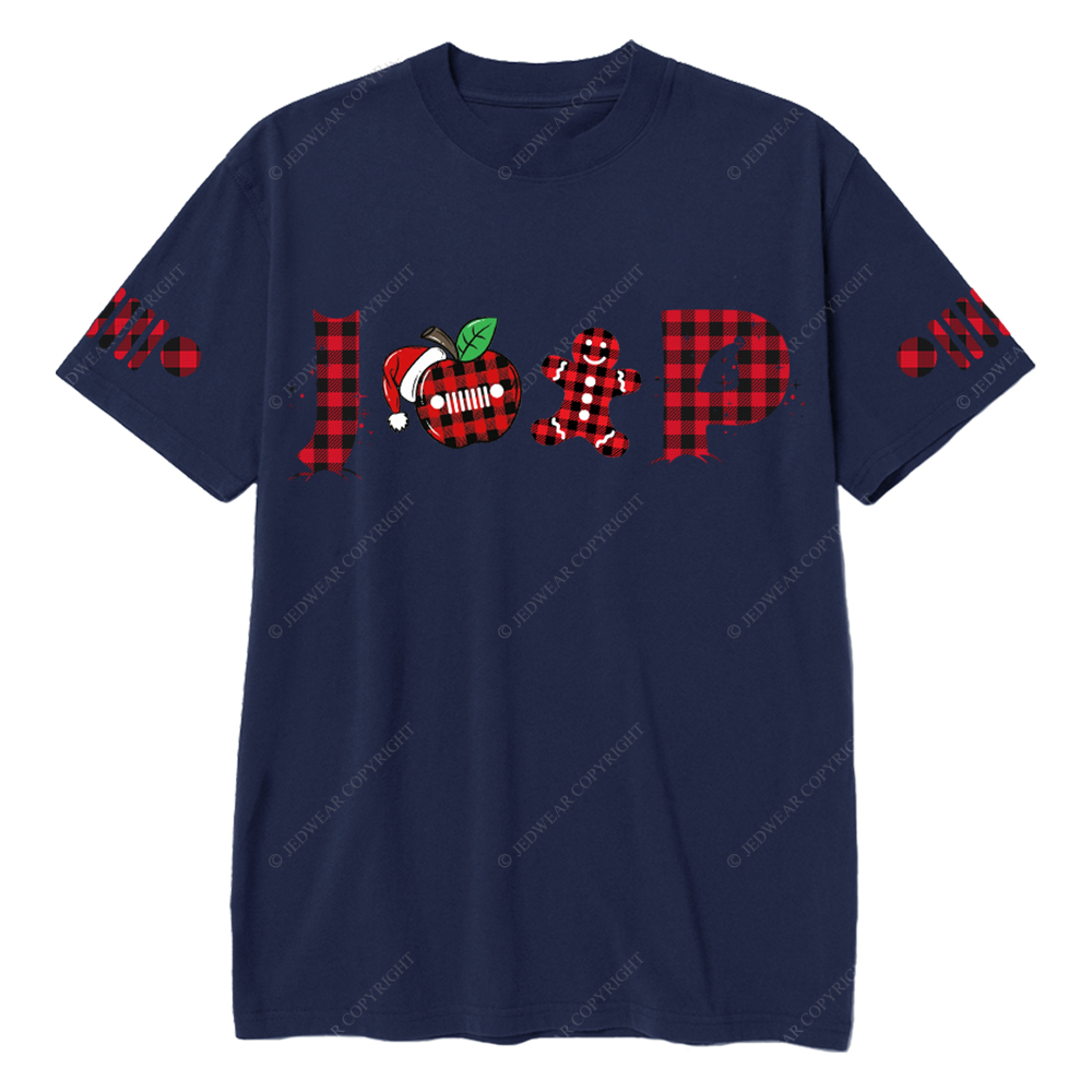 Merry Christmas Apple Gingerbread Man Jp T-Shirt