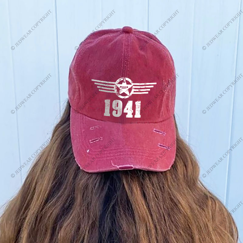 Since 1941 Military Star Rectangle Time Jp Baseball Cap