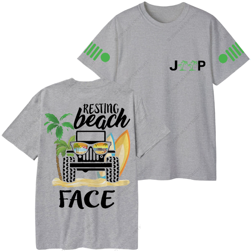 Resting Beach Face Surf Jp T-Shirt