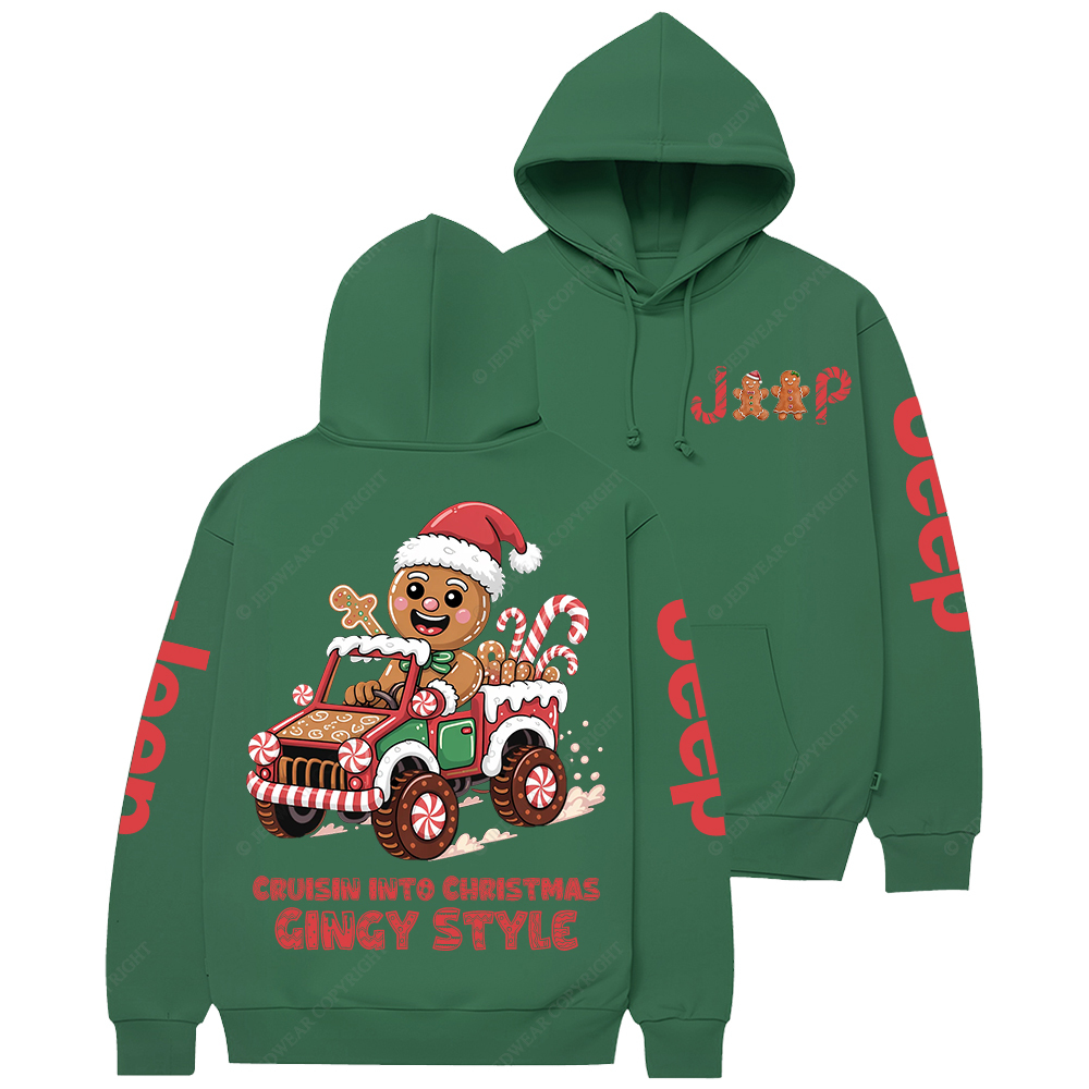 Cruisin Into Christmas Gingy Style Jp Casual Hoodie
