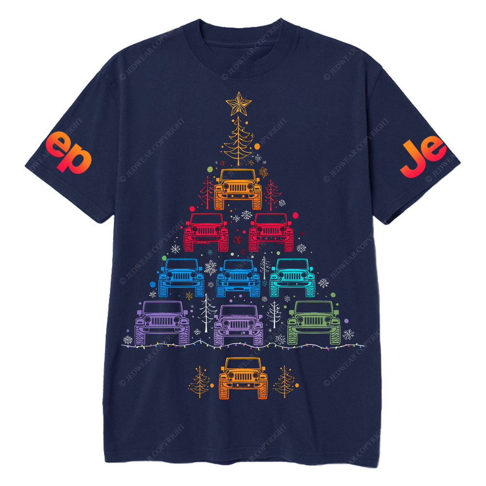 Colorful Lights Merry Christmas Jp T-Shirt