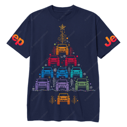 Colorful Lights Merry Christmas Jp T-Shirt