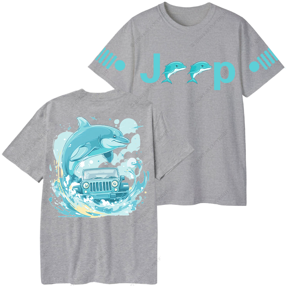 Dolphin Waves Surf Jp T-Shirt