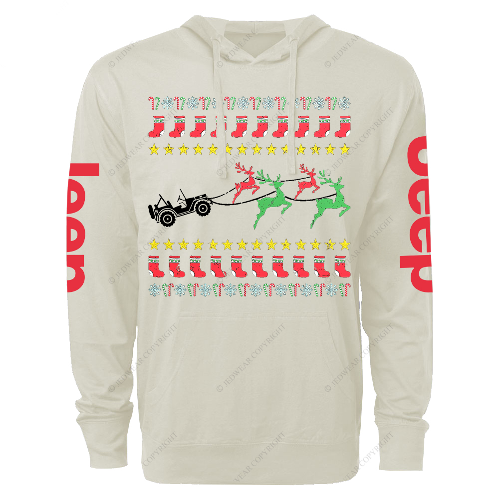 Ugly Merry Christmas Jp Oversized Lightweight Hoodie   
