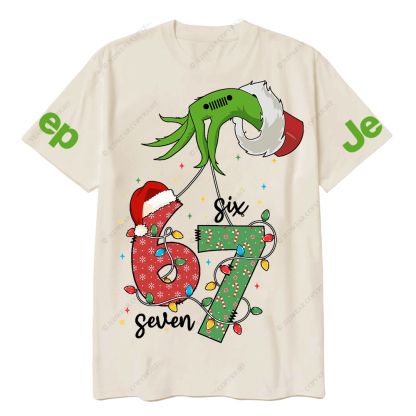 Viral Six Seven Christmas Meme Funny Internet Joke  Jp T-Shirt