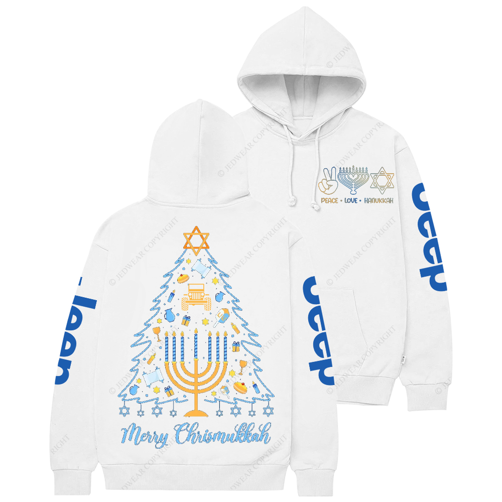 Merry Chrismukkah Jewish Holiday Hanukkah Religious Jp Casual Hoodie