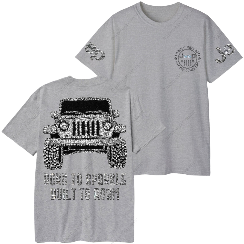 Bling Car Born To Sparkle Built To Roam Jp T-Shirt