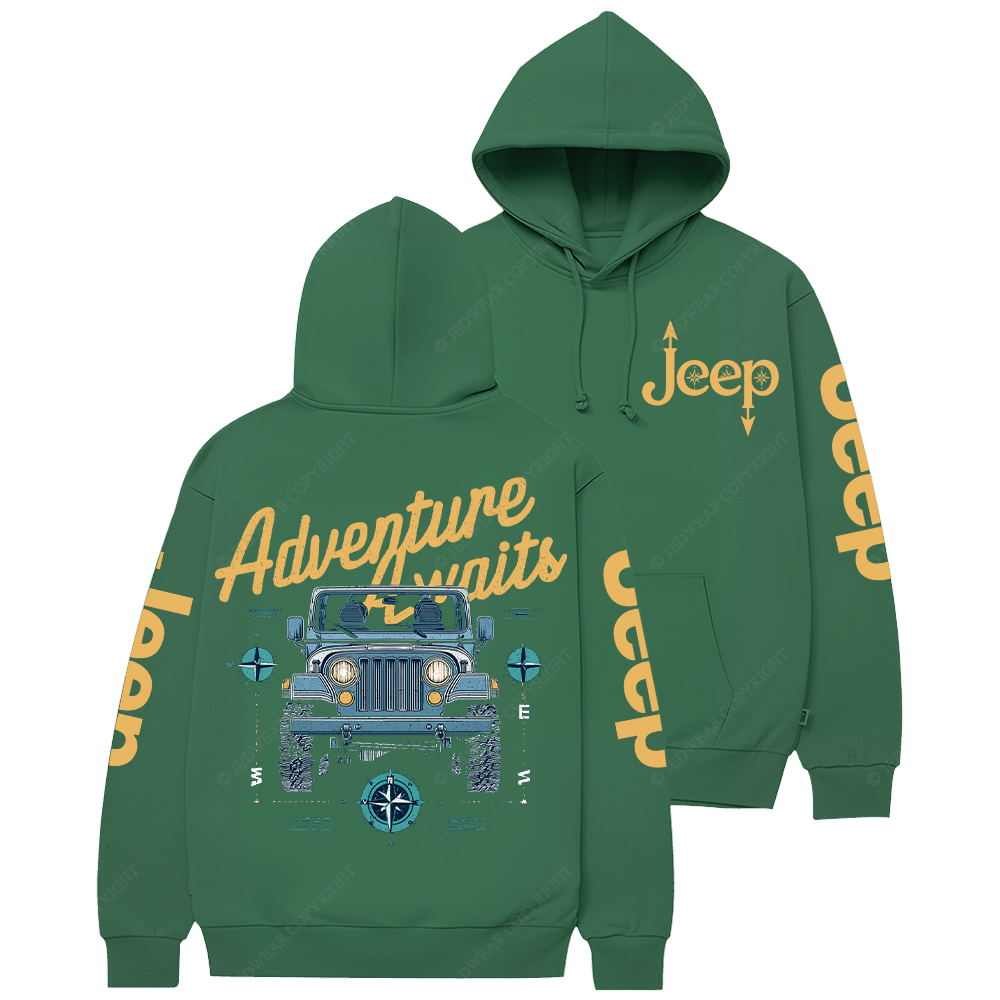 Adventure Awaits  Compass Jp Casual Hoodie