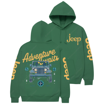 Adventure Awaits  Compass Jp Casual Hoodie