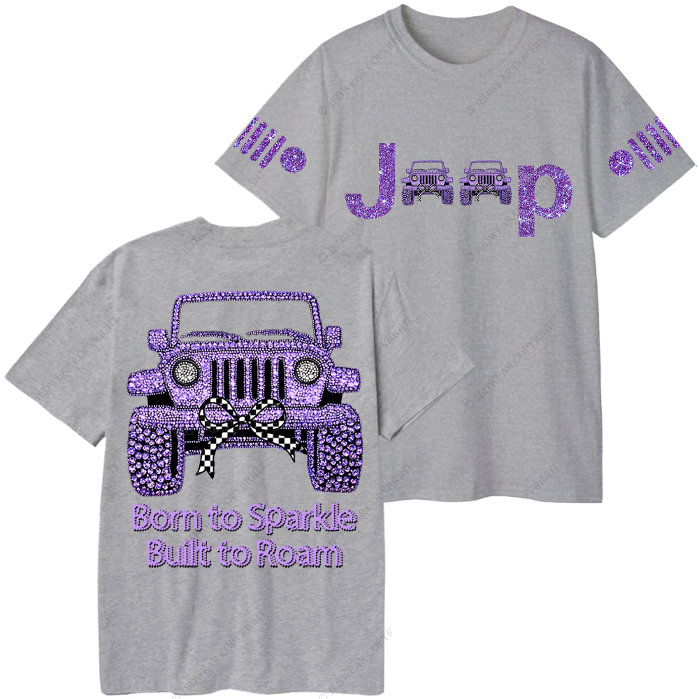 Girl Purple Car Bling Bling Jp T-Shirt