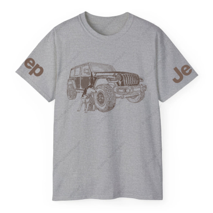 The Puppy Sits Next To The Off-Road JP T-Shirt
