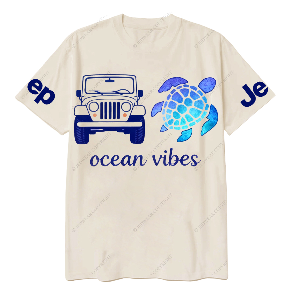 Blue Turtle Ocean Vibes Jp T-Shirt