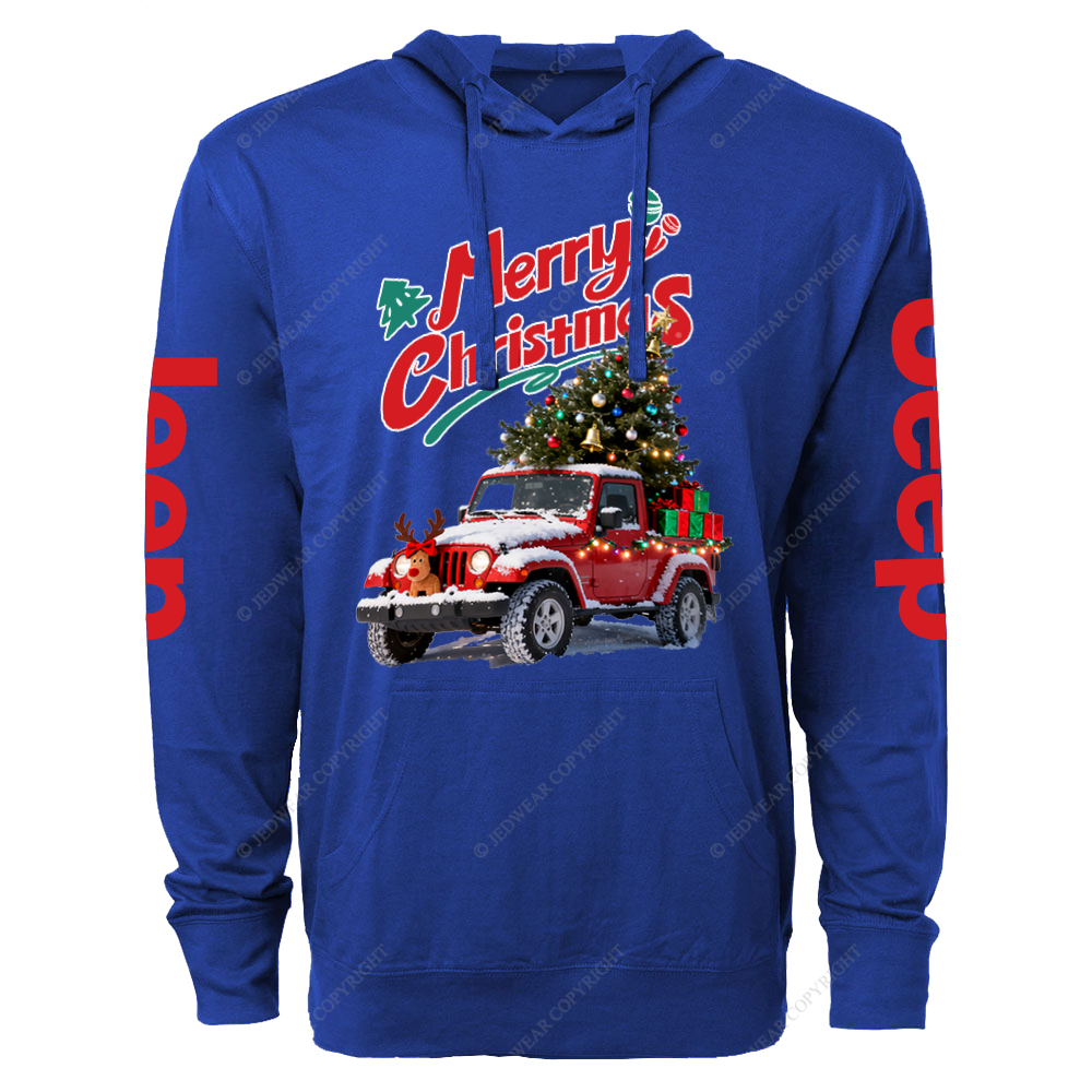 Merry Christmas Elk Gladiator Jp Oversized Lightweight Hoodie   