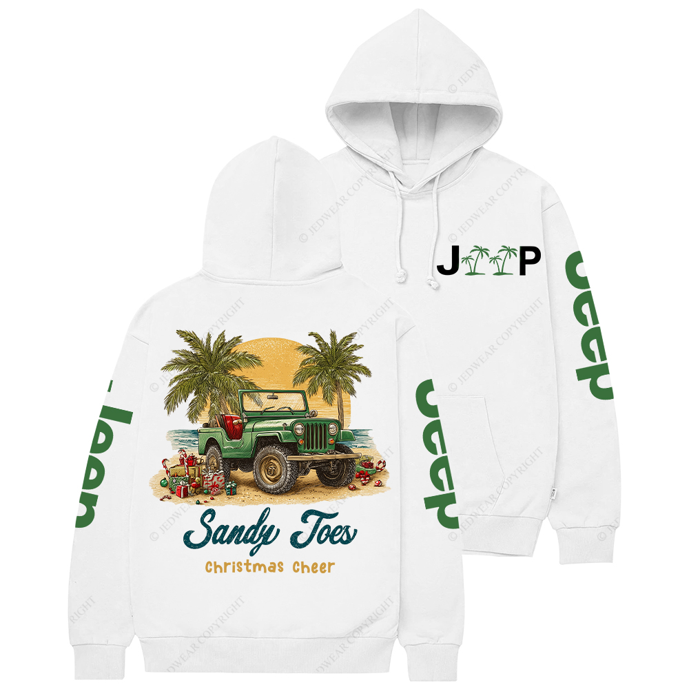 Sandy Toes Christmas Cheer Jp Casual Hoodie