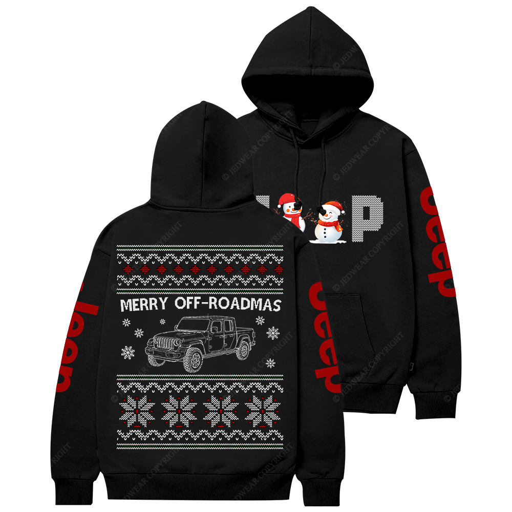 Merry OFF-Roadmas 4x4  Merry Christmas Jp Casual Hoodie
