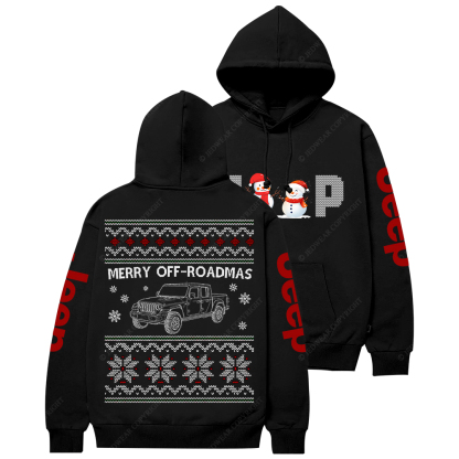 Merry OFF-Roadmas 4x4  Merry Christmas Jp Casual Hoodie