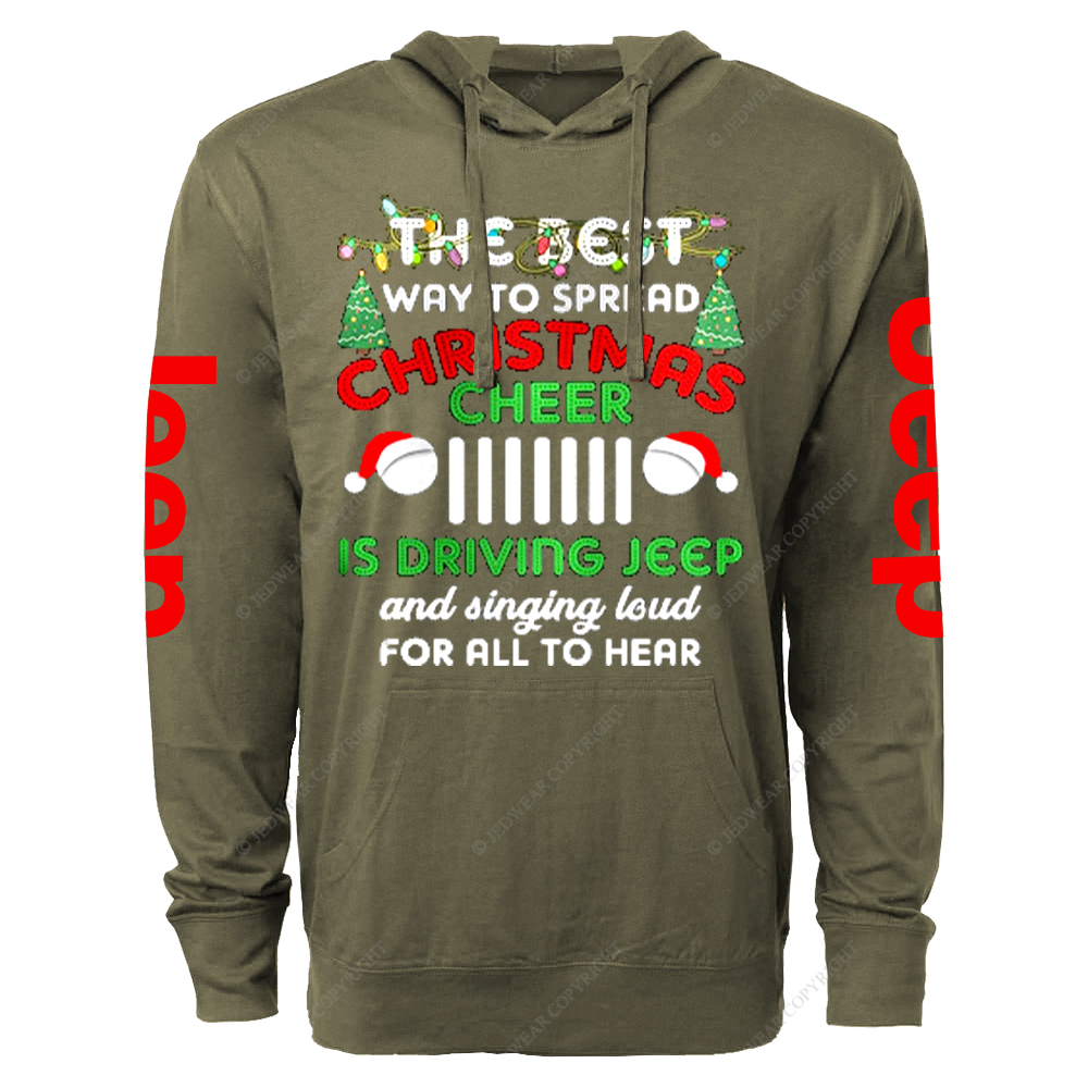 The Best Way To Spread Christmas Cheer Is Driving Jp Oversized Lightweight Hoodie   