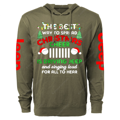 The Best Way To Spread Christmas Cheer Is Driving Jp Oversized Lightweight Hoodie   