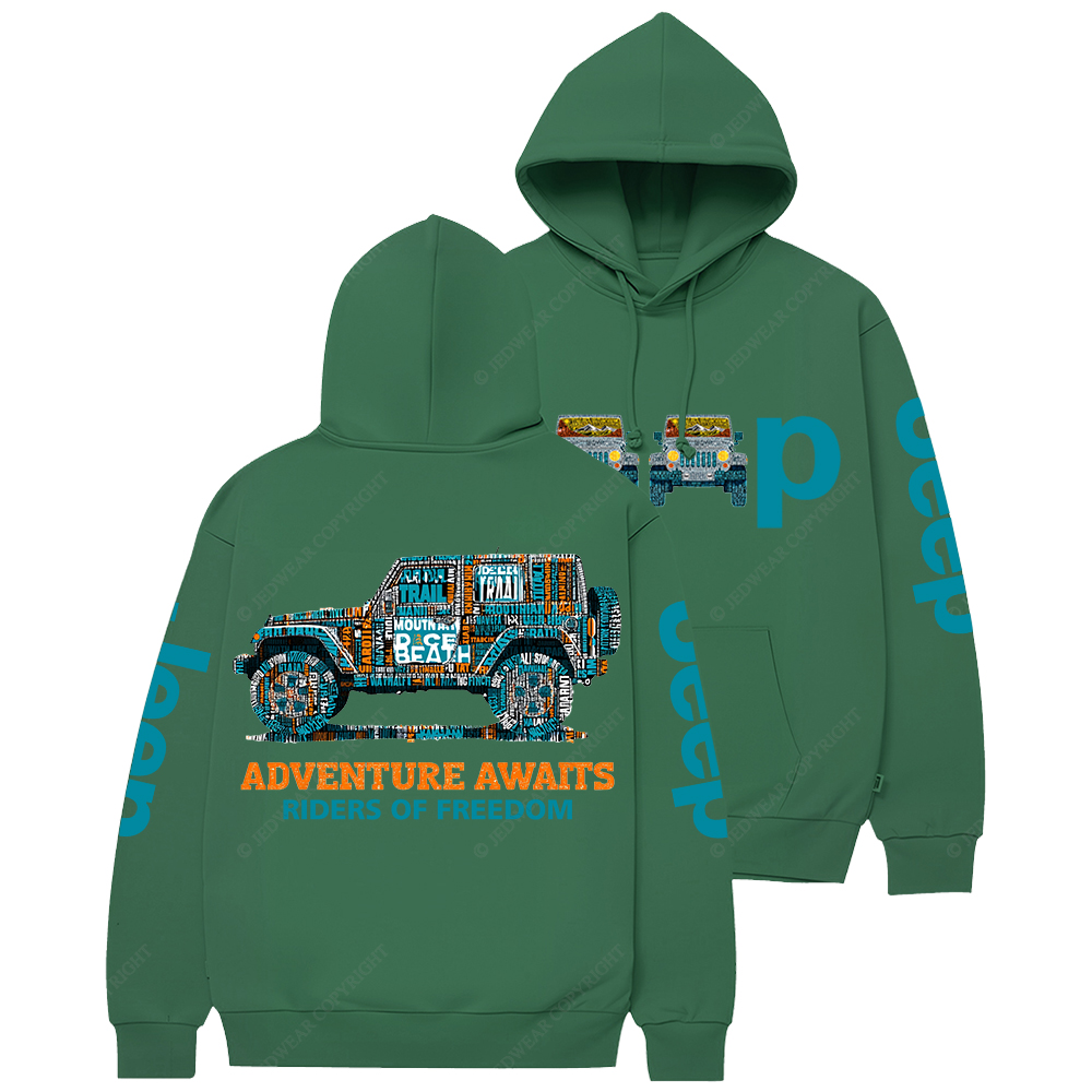 Adventure Awaits Riders Of Freedom Jp Casual Hoodie