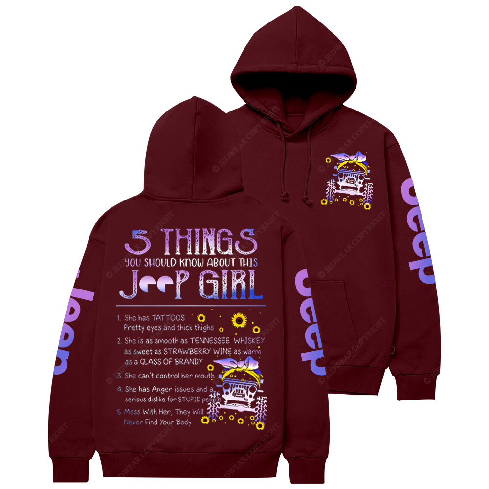 5 Things You Should Know About This Girl  Jp Casual Hoodie