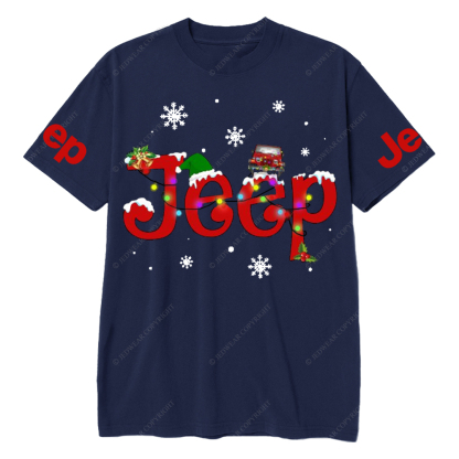 Funny Car Christmas Light Jp T-Shirt
