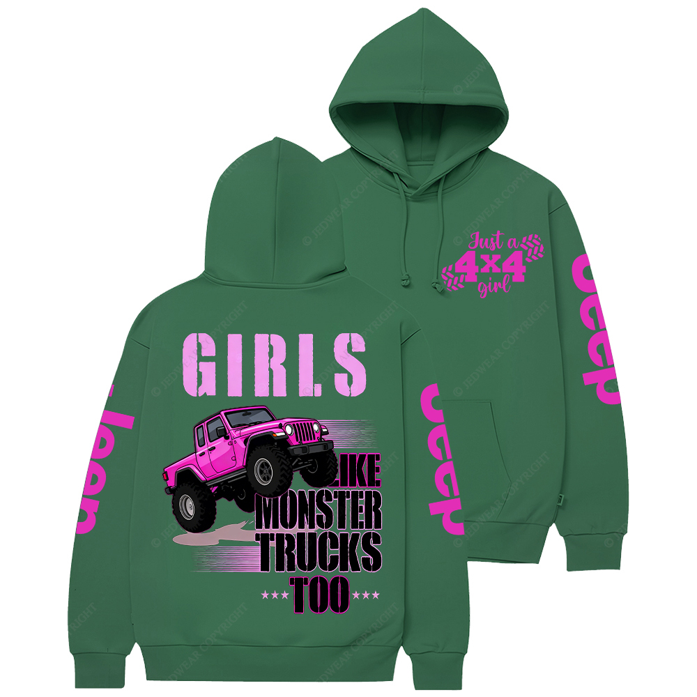 This Funny Monster Trucks Girls Jp Casual Hoodie