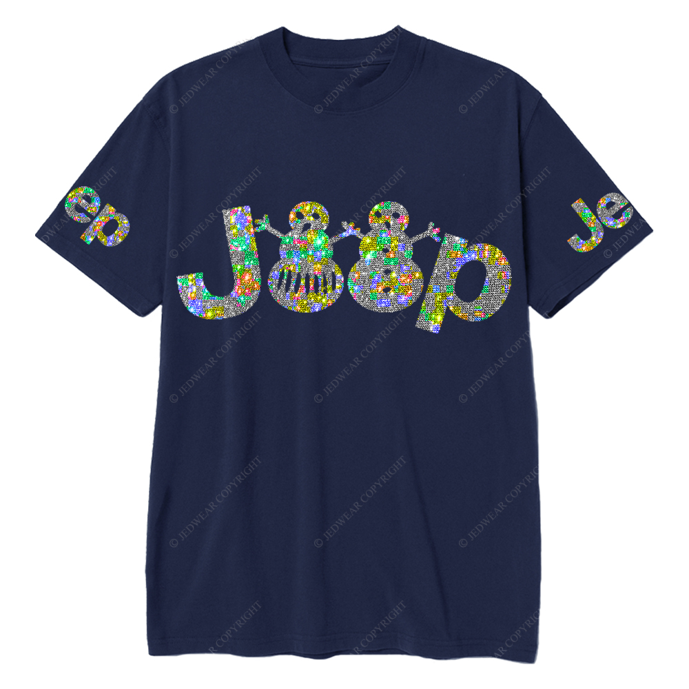 Merry Christmas Snowman Bling Jp T-Shirt