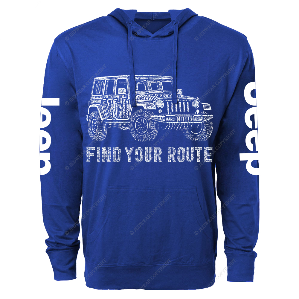 Find Your Route Jp Oversized Lightweight Hoodie   