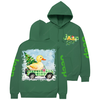 With Green Checkered Christmas Lights Jp Casual Hoodie
