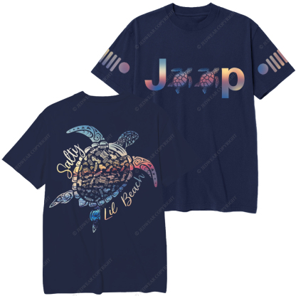 Salty Lie Beach Turtle Jp T-Shirt