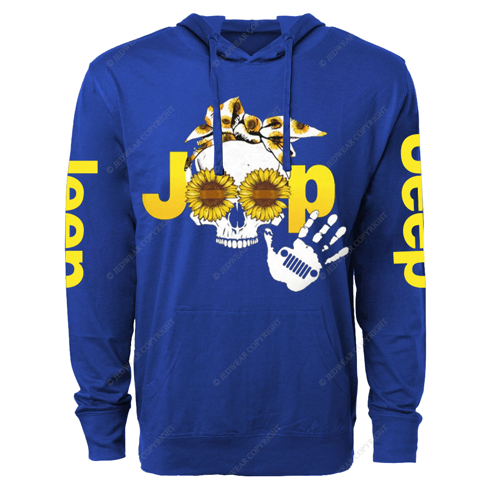 Sunflower Skull Horrible Jp Oversized Lightweight Hoodie   