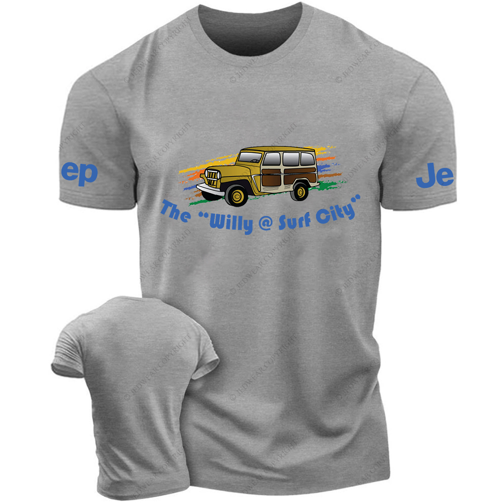 The Willy Surf City Four-Wheeled Vehicles Driving On City Roads JP T-Shirt