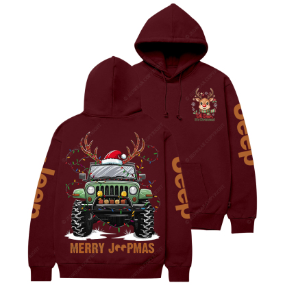 Merry Christmas Xmas Santa Reindeer Jp Casual Hoodie