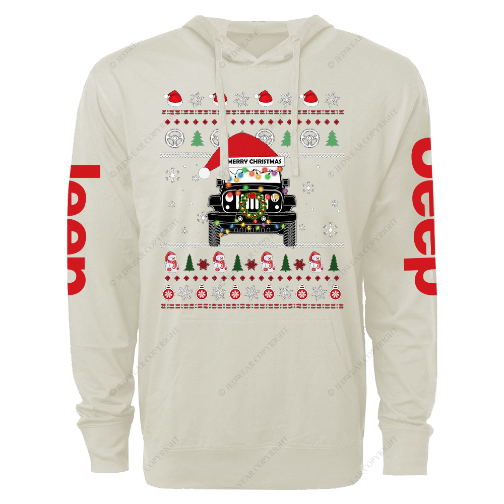 Ugly Light Reindeer Christmas Jp Oversized Lightweight Hoodie   