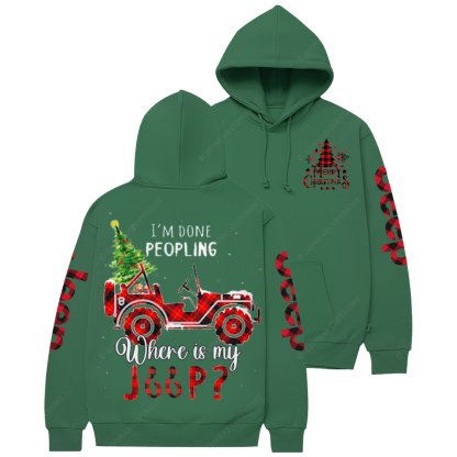 I'm Done Peopling Where Is My Jp Casual Hoodie