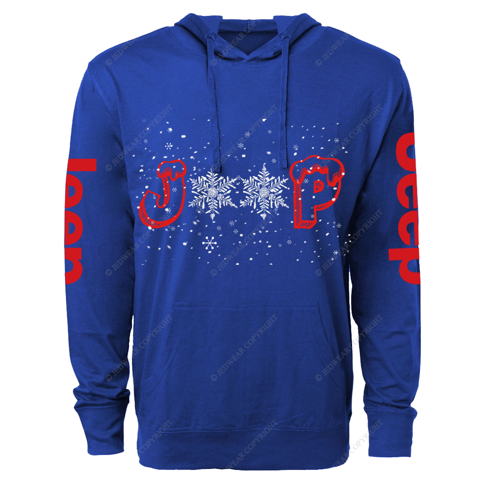 Snowflake Merry Christmas Jp Oversized Lightweight Hoodie   