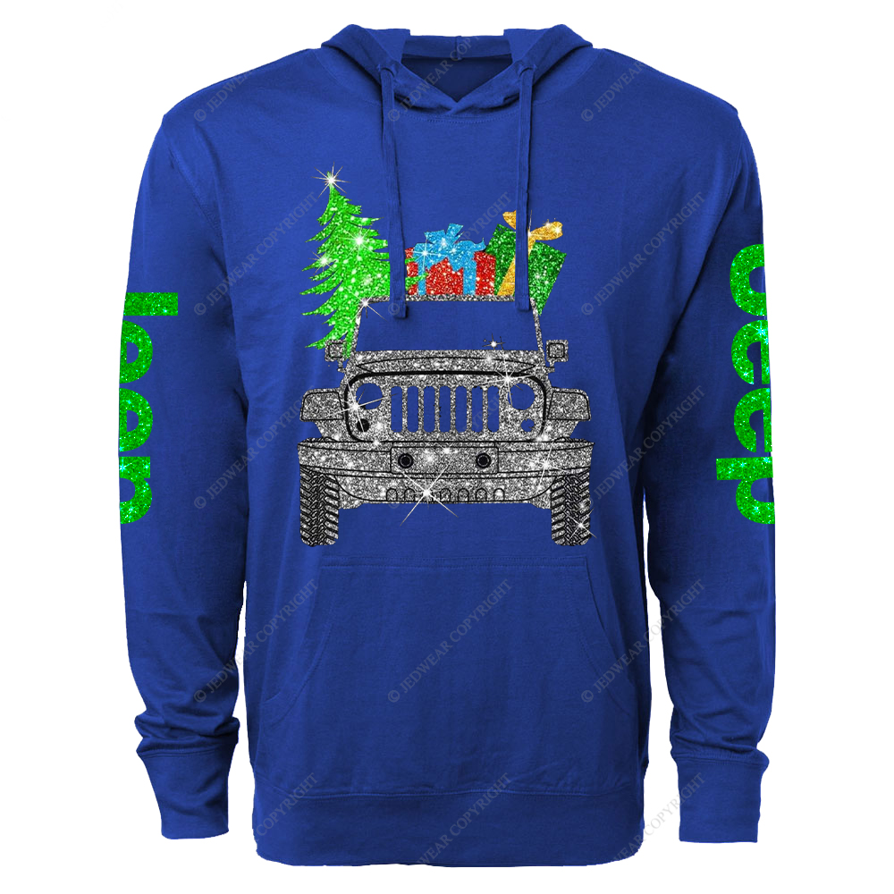 Merry Christmas Bling Jp Oversized Lightweight Hoodie   