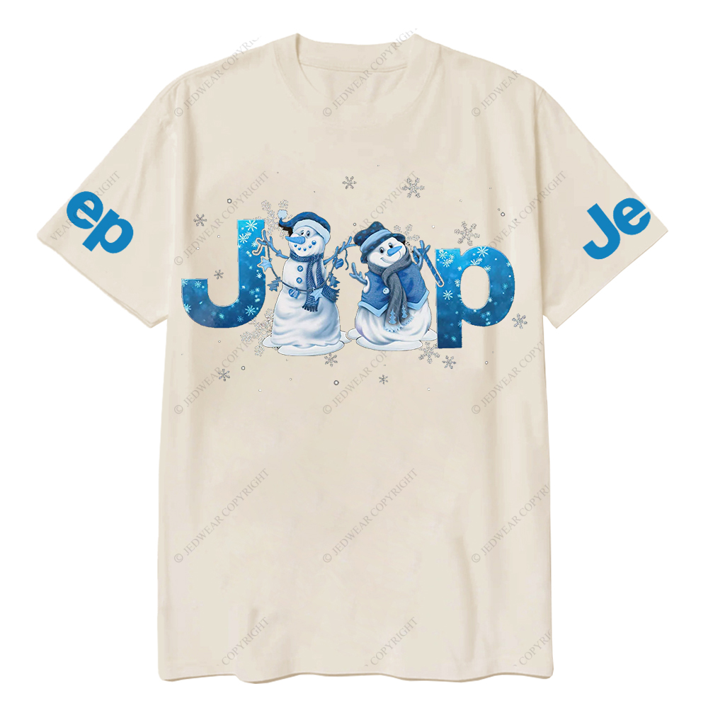 Blue Snowman Christmas Jp T-Shirt
