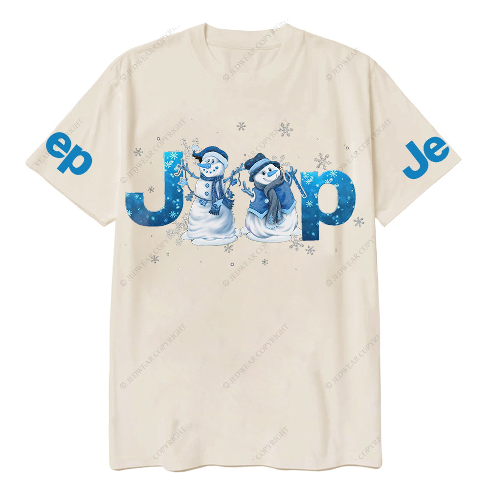 Blue Snowman Christmas Jp T-Shirt