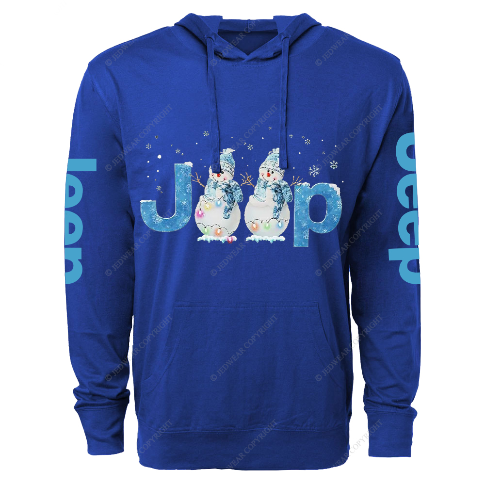 Snowman Merry Christmas Jp Oversized Lightweight Hoodie   