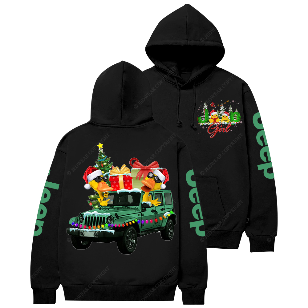 Duck Girl Christmas Jp Casual Hoodie