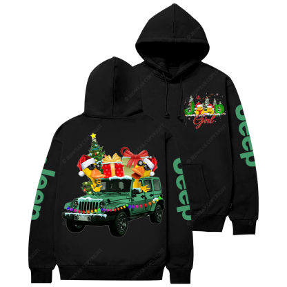 Duck Girl Christmas Jp Casual Hoodie