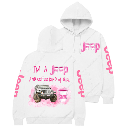 I‘m A Car And Coffee Kind Of Girl Jp Casual Hoodie