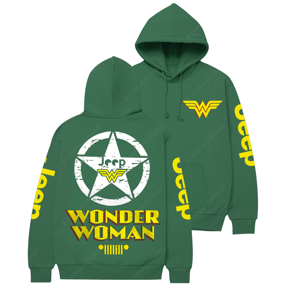 Wonder Woman Military Star Jp Casual Hoodie
